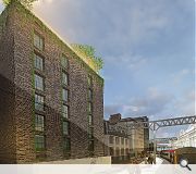 The rear elevation will include green glazed brick details in a nod to its illustrious neighbour