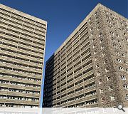 The towers stand as a testament to the optimism of the era in which they were built