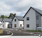 The homes have been built on an open field towards the southern end of Fort Augustus