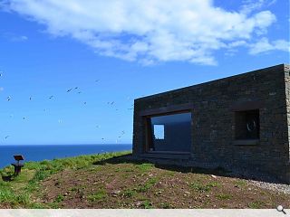 Designer bird shelter sends twitchers aflutter