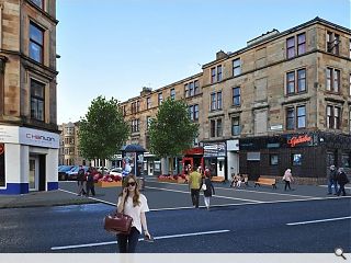 Glasgow City Council push £9m Byres Road public realm enhancement 