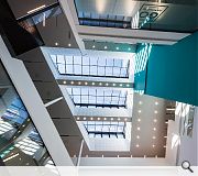 Ayrshire College is centred around a generous full height atrium