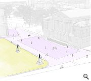 Enhanced paving and lighting will improve the setting of Paisley Abbey and the Town Hall