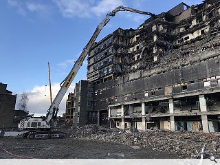 Western Infirmary demolition in full swing