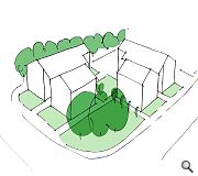 New homes will defer to existing trees