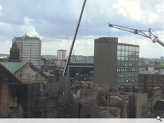 Mackintosh Building demolition in full swing