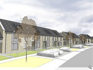 84 terraced Easterhouse homes lined up