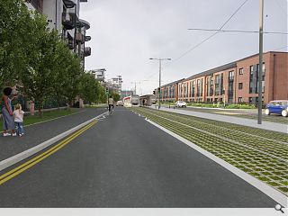 Planted boulevard to seed Newhaven tram link 