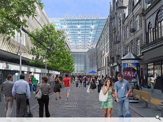 George Street canopy fronts Aberdeen mall expansion