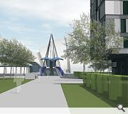 A landscpaed link traversing the Bell's Bridge constitutes a key part of the proposals