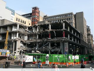 Demolition progresses on Queen Street eyesore