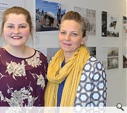 Lucy Fisher poses with Sally Reaper, founding director of festival co-organisers SMART