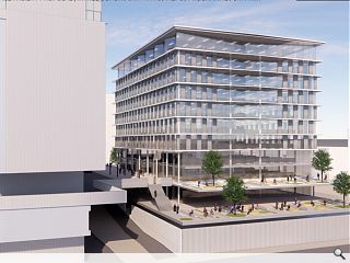 Skypark share updated plans for  250,000sq/ft office block