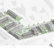 The current phase will complete the northern edge of the masterplan area