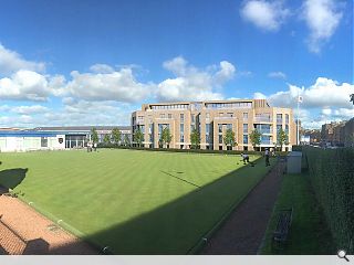  Roof terraces top revised Shawland Bowling Club apartments