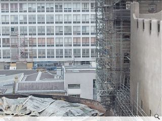 Unsafe Mackintosh masonry dismantled 