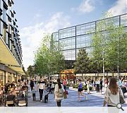 A mix of bars and leisure outlets will contribute to a lively public realm