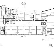  A ground floor plan of the new school