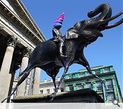 Glasgow's Duke of Wellington Statue as you've never seen it before