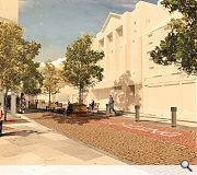 New 'parklets' will be introduced to the area opposite Market Square as well as a designated loading bay for lorries 