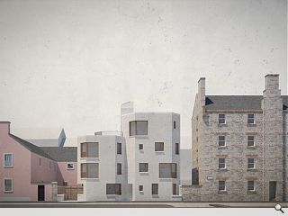 Masonry monolith to rise from secluded Edinburgh workshop