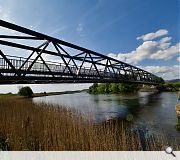 The bridge was installed over the Bank holiday weekend