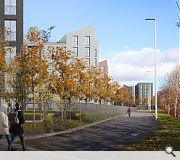 Tree-lined boulevards and active travel routes will connect the development, billed as the largest regeneration project of its kind outwith London 