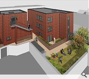 Private and communal garden spaces will be located to the rear