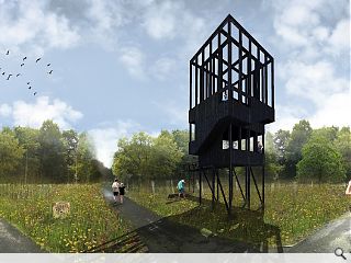 Work begins on Cuningar Loop lookout tower & bothy