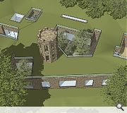 6m of earth will be dug out around the tower base to build new foundations and a family home