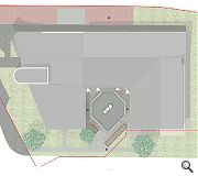 The 62sq/m extension will provide useable space within an underutilised courtyard