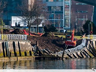 Broomielaw quay wall collapse leaves Council in a hole