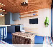 The cosy cabins will provide all modern amenities