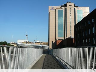 Half-finished Glasgow footbridge opens 40 years late