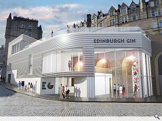 Edinburgh Gin display overarching ambition