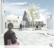 An artists impression of the planned cloister garden