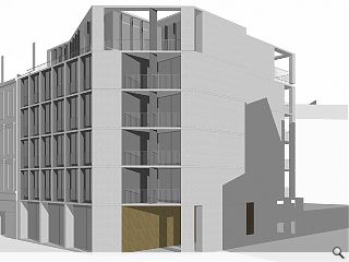  Chamfered homes bring density to Glasgow’s Argyle Street