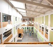 The new school provides in excess of 13,500sq/m of floorspace