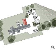 A new courtyard will be formed around the existing farm house and barn