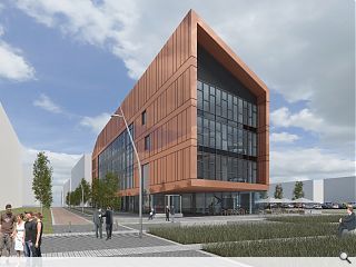 Clyde Gateway lodge plans for Shawfield office block