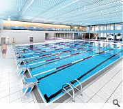 An eight lane 25m pool will be provided