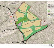 Homes will be embedded within a network of linear parks and active travel routes