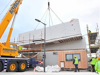 Resource Efficient House takes shape at Ravenscraig