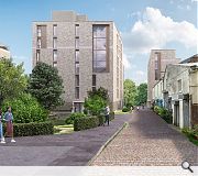 The development is promoted as a means to bring life to a vacant site and open up river access