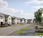 The developer has striven to avoid regimented rows of houses