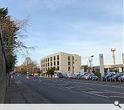 Buff ashlar sandstone, acid-etched concrete and blonde facing brick are to be used