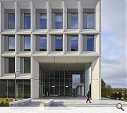 A double-height main entrance fronts Edinburgh Royal Infirmary