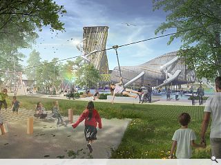 Aberdeen Beach aims high with a vertical play park