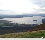 A photomontage illustrating the likely impact as viewed from Conic Hill