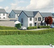 An artists impression illustrates the type of housing which could be built